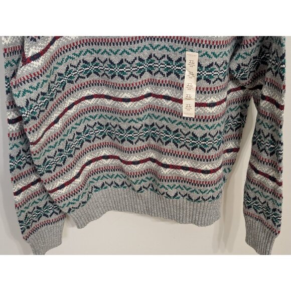 Sonoma Men XL Sweater Fair Isle Christmas Pullover Nordic Wool Blend Knit Preppy - Picture 3 of 8